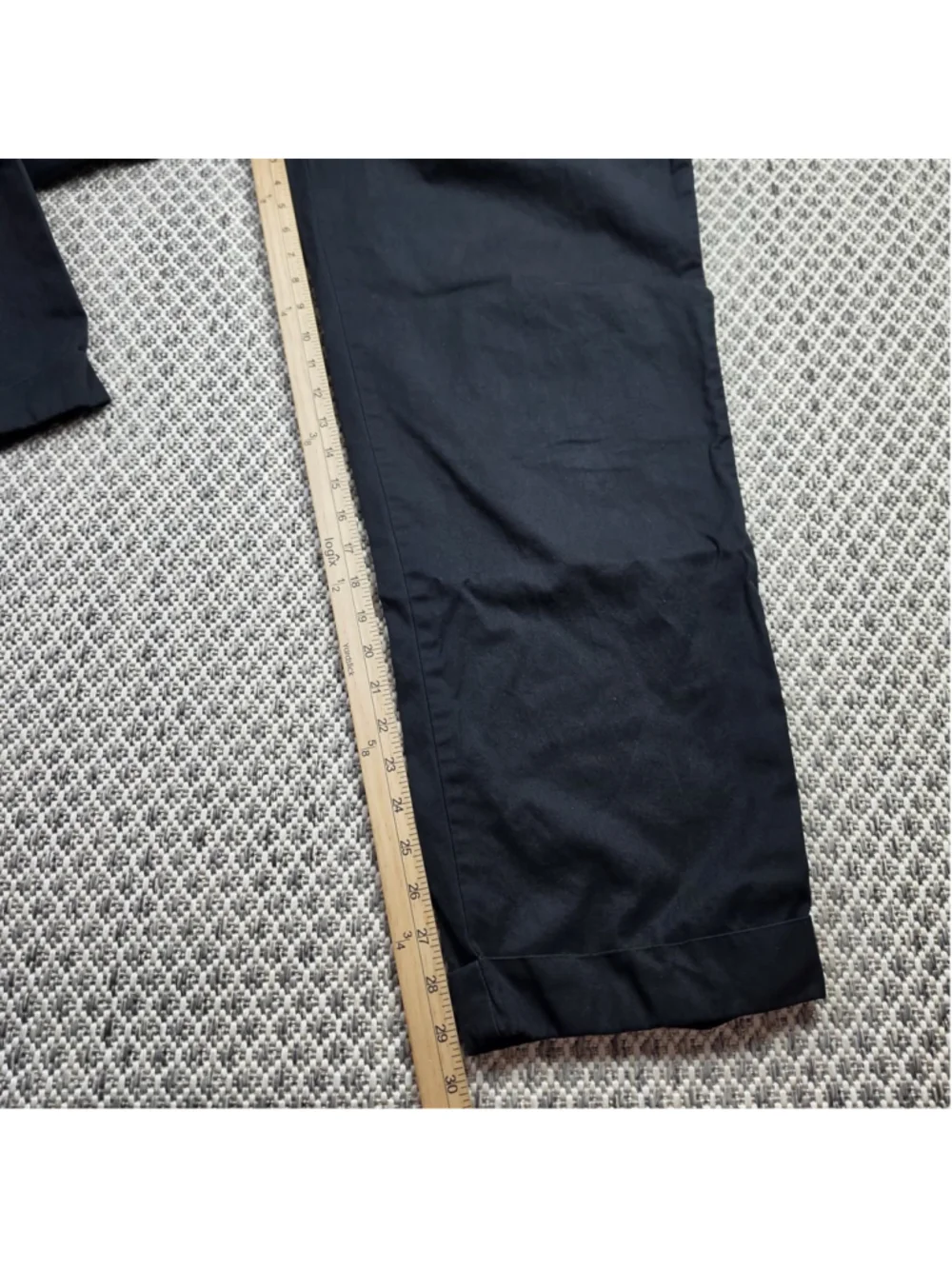 Vintage Polo Ralph Lauren Hammond Pants 36x30 Black Double Pleated Chino 90s